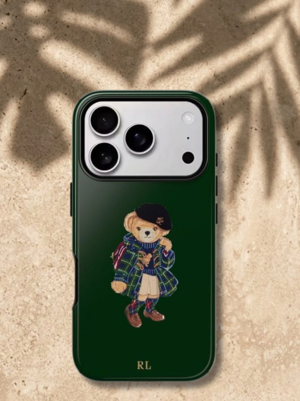 Green Teddy Graphic Phone Case for Smartphones